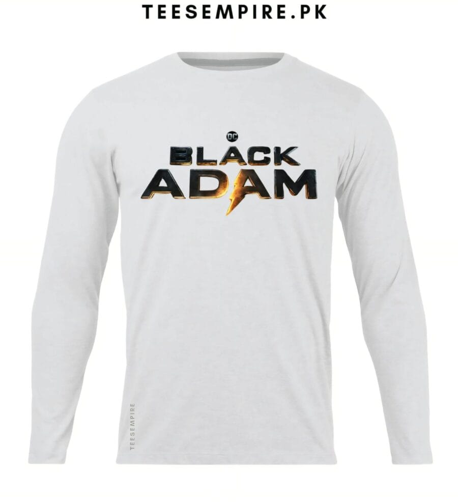 White DC Black Adam Full Tee