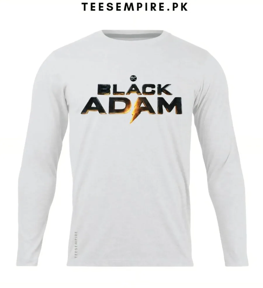 White DC Black Adam Full Tee