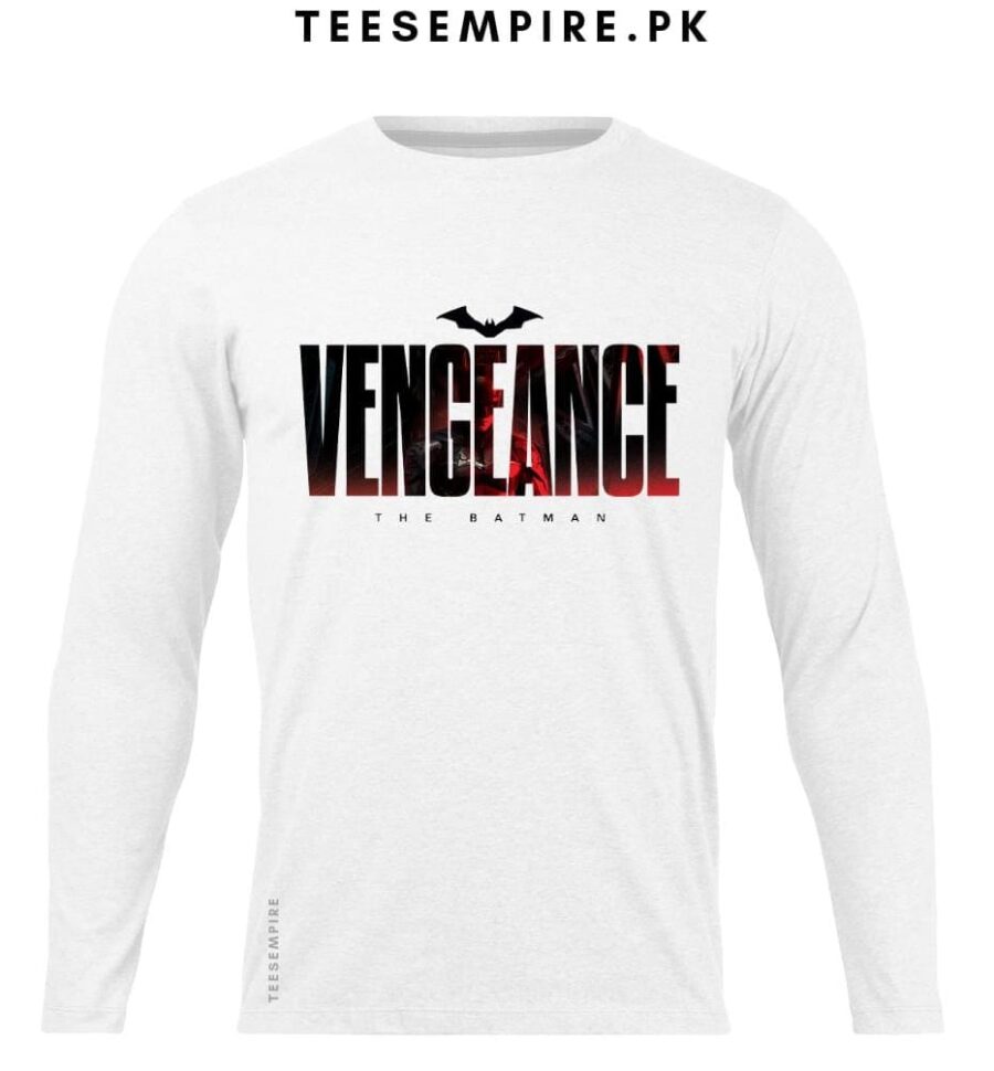 White Vengeance Batman Full Tee