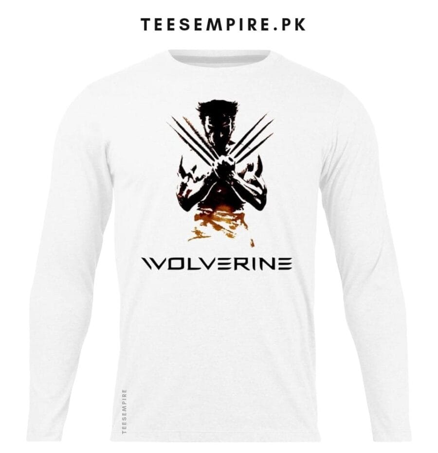 White Wolverine Full Tee