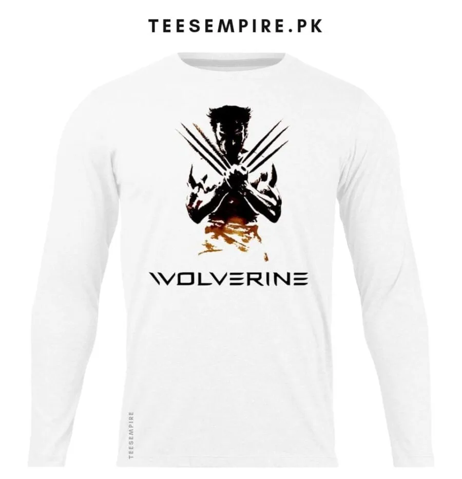 White Wolverine Full Tee