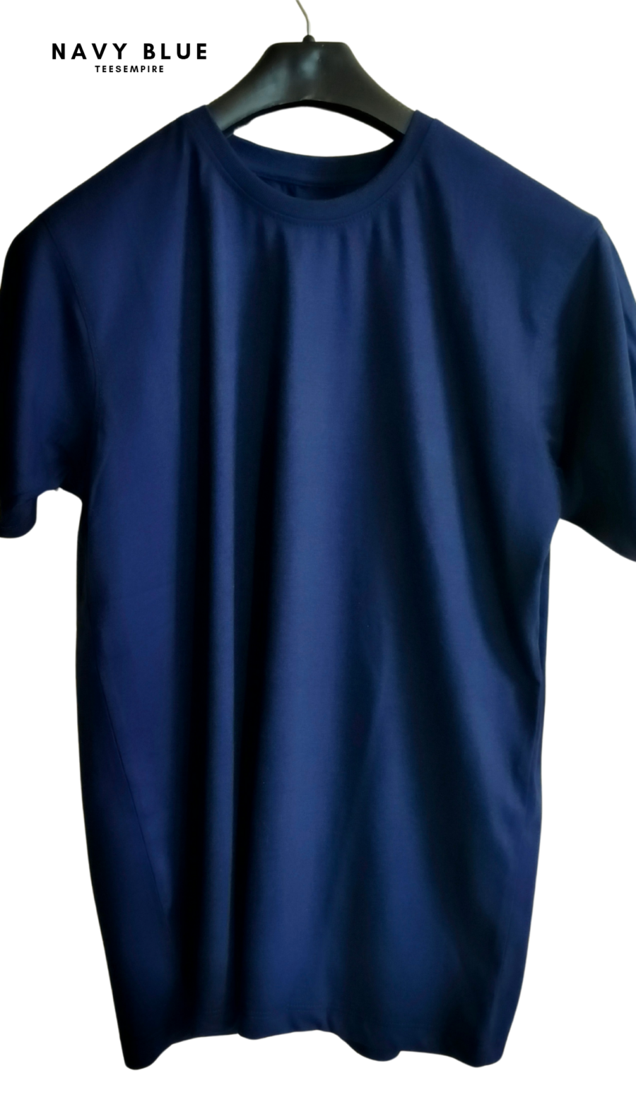 Navy Blue - Basic Round Neck